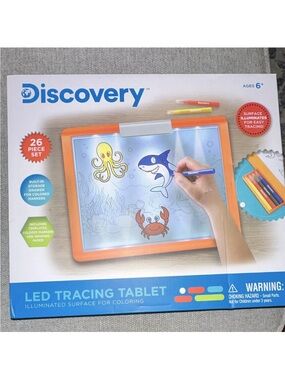 Discovery Orange LED Tracing Tablet with Blue Marker